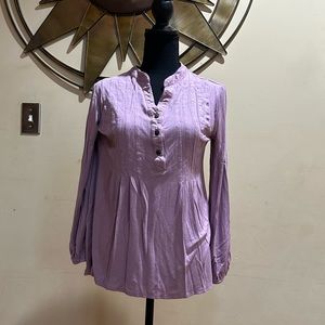 Wonder long sleeve peasant top